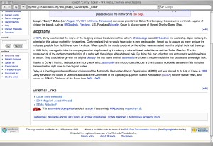 Corky Coker Wikipedia article
